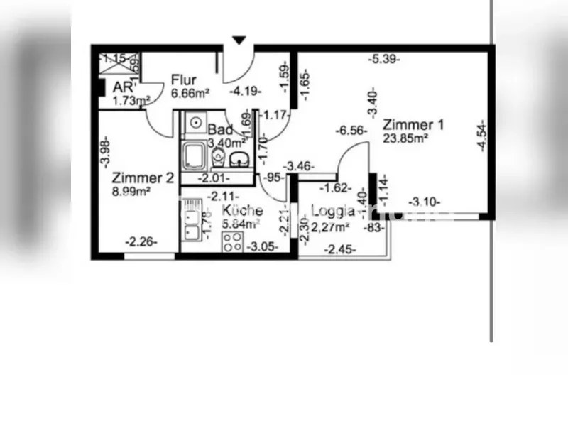 Tauschwohnung: 2 Zimmer-Wohnung gegen 3 Zimmer-Wohnung — photo 1